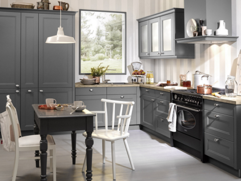 grey shaker kitchen cabinets