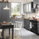 grey shaker kitchen cabinets