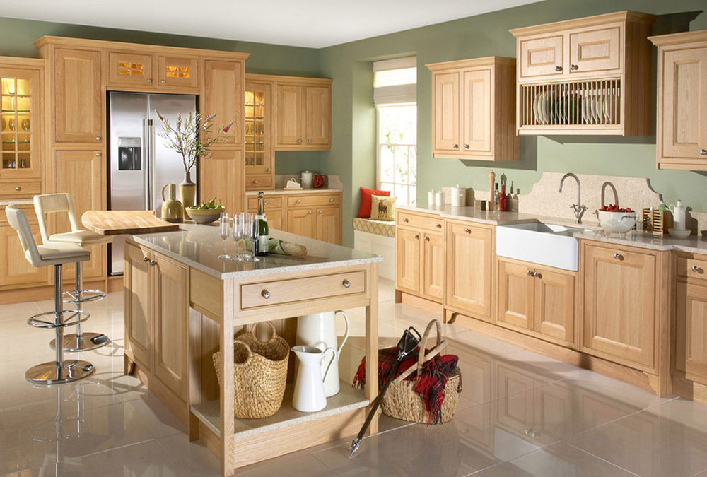 Wood Feeling Solid Birch Wood Shaker Style Kitchen ...